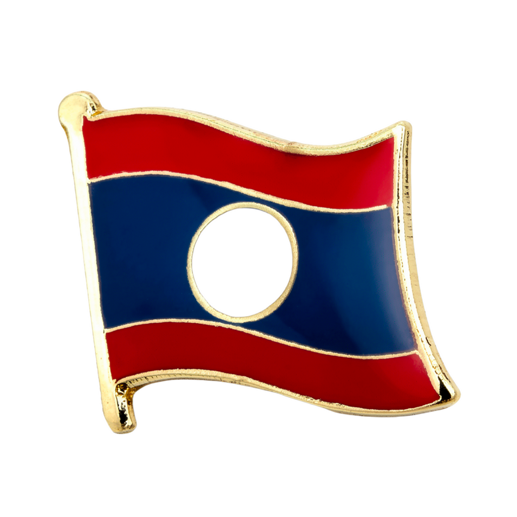 Laos Flag Pin Badge