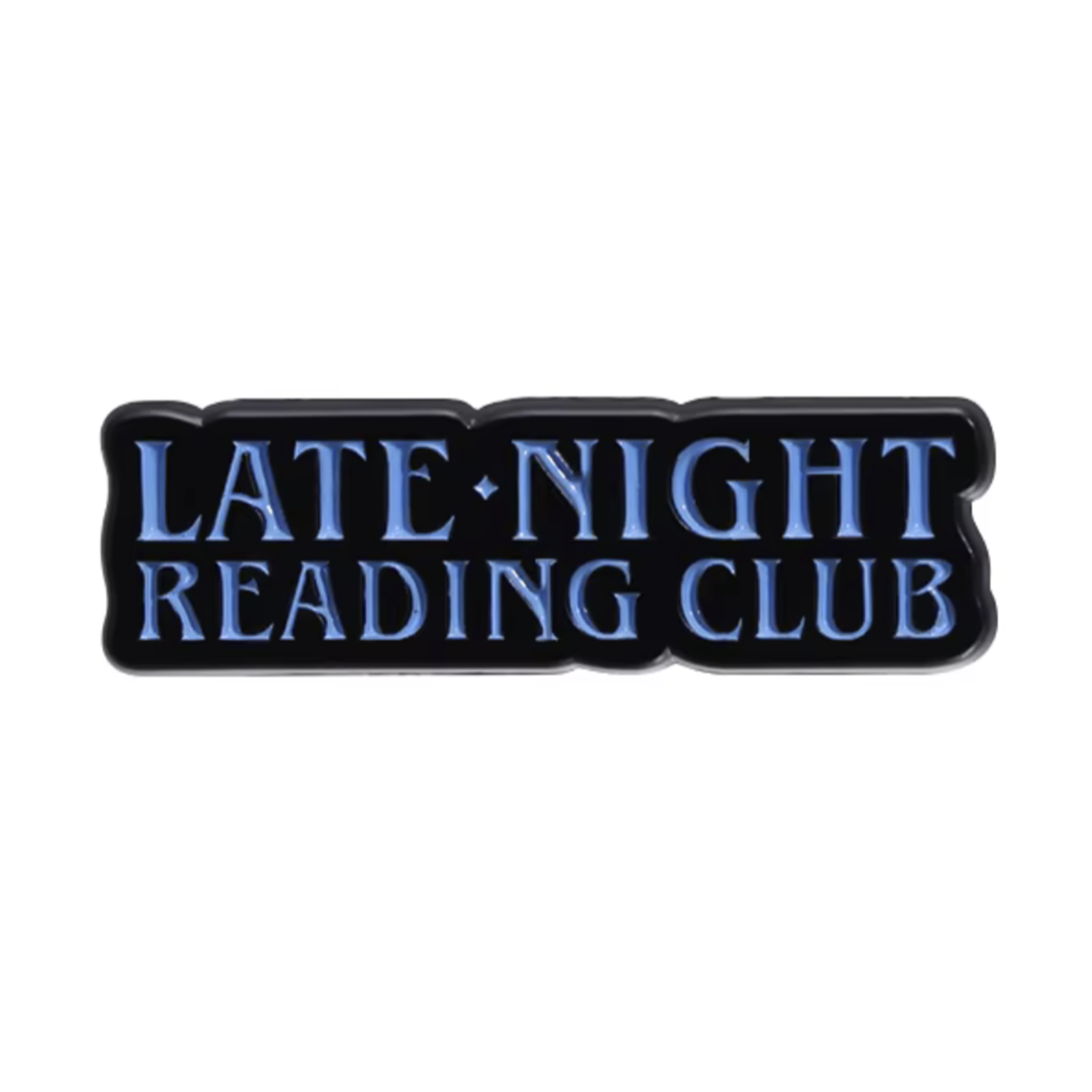 Insignia de metal del club de lectura nocturno Imagen principal del producto