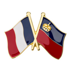 France & Liechtenstein Friendship Pin Badge