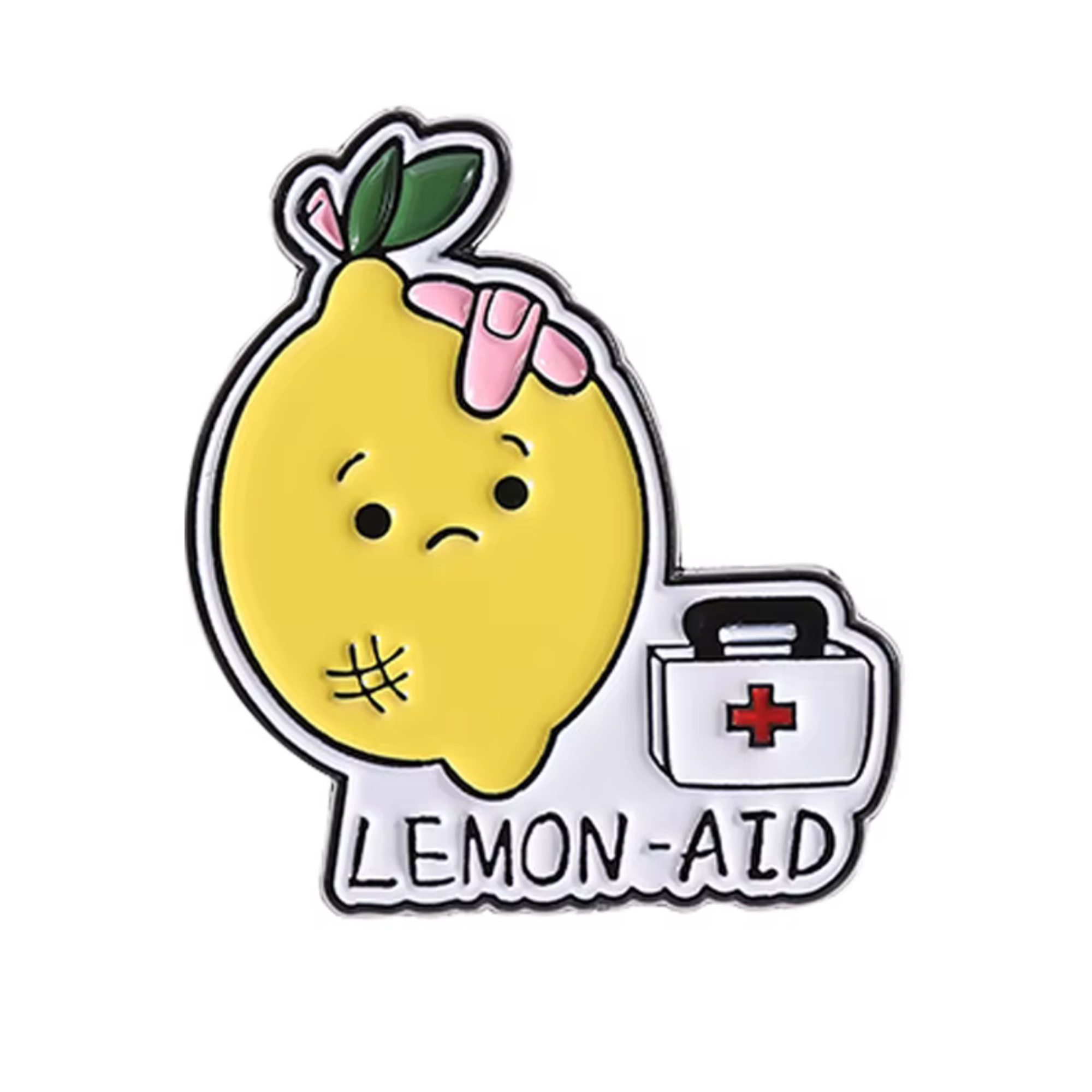 Insignia Divertida de Enfermera de Comida Médica de Limonada