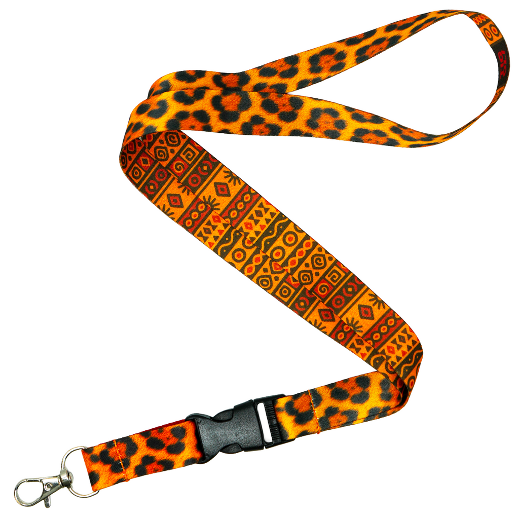 Cordón con estampado tribal de safari de leopardo africano