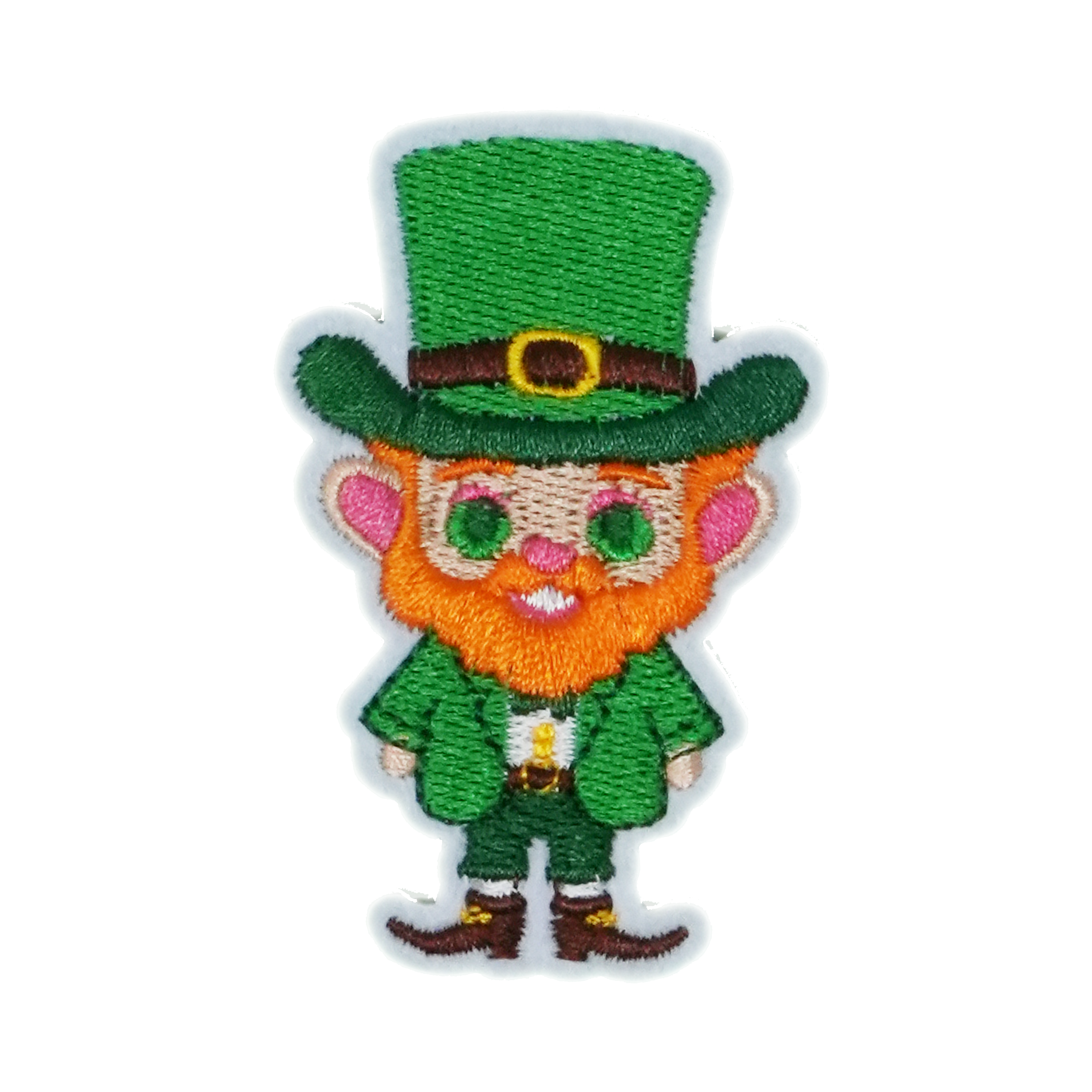 Irish Leprechaun Patch Iron On (4 x 6cm) Main image