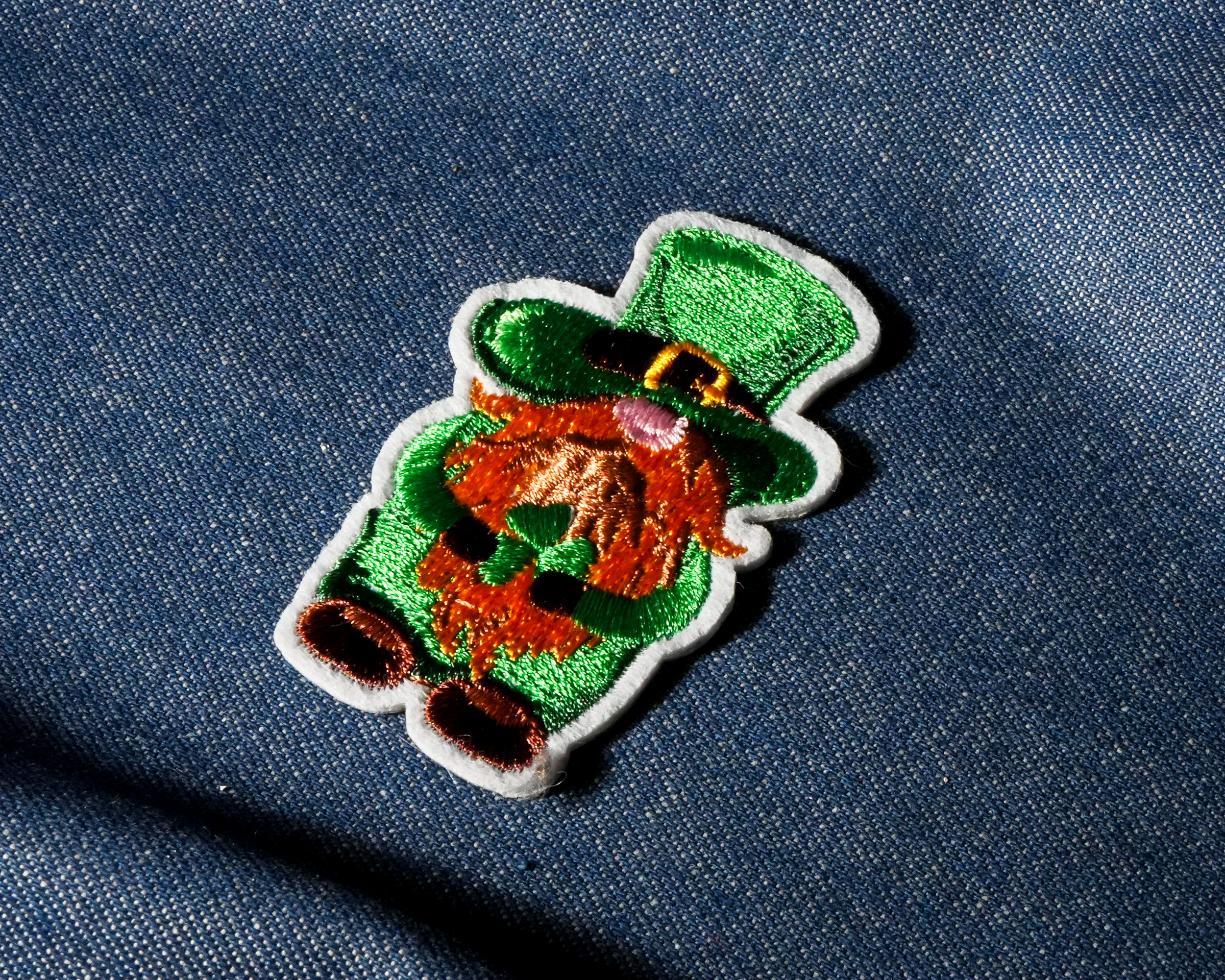 Irish Leprechaun Beard Patch Iron On (4 x 6cm) Secondary image