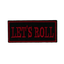 Parche termoadhesivo para motorista "Let's Roll" (8 x 4 cm)