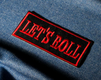 Parche termoadhesivo para motorista "Let's Roll" (8 x 4 cm)