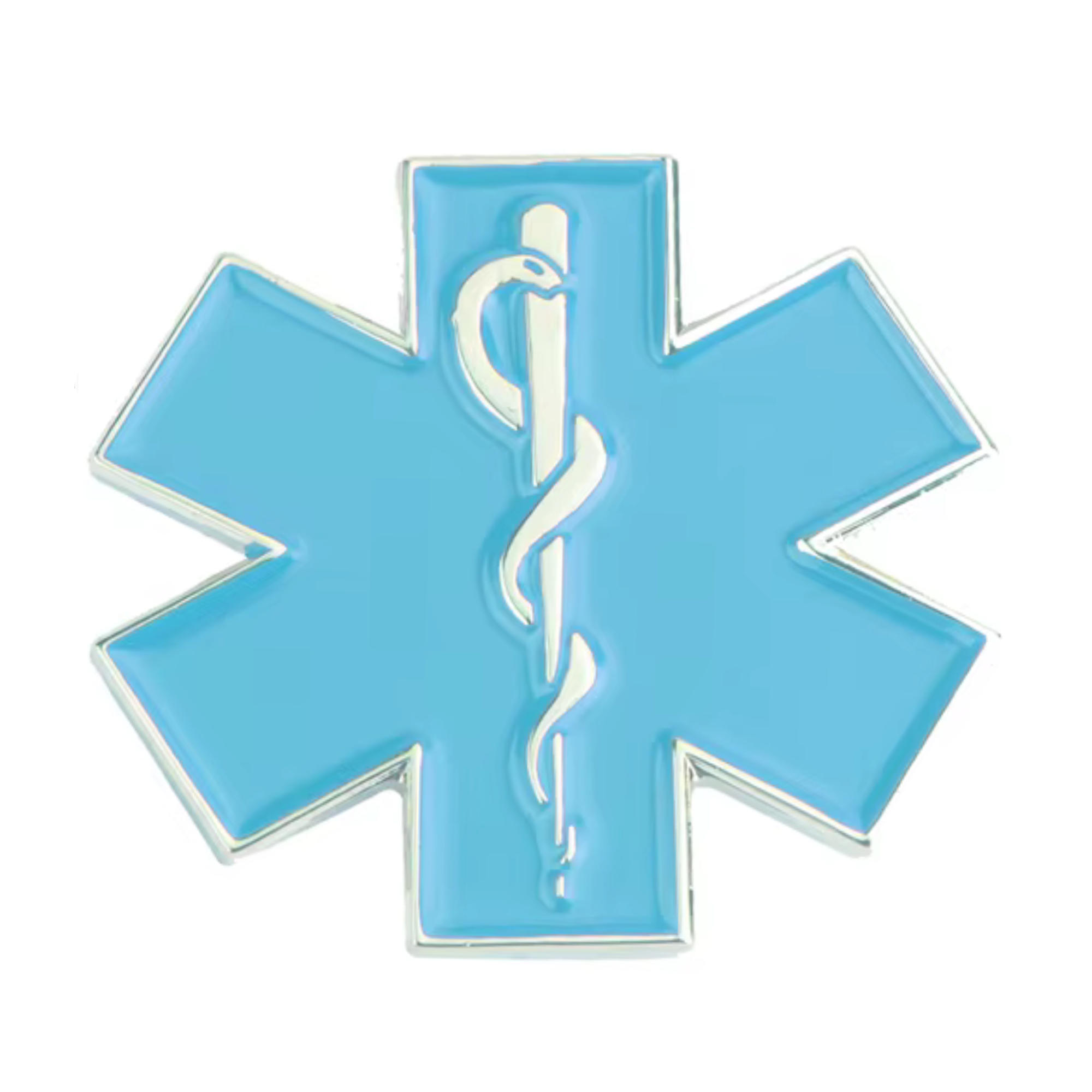 Pin de Ambulancia Médica Azul Claro con Estrella Imagen principal del producto