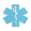 Light Blue Medical Ambulance Star Pin Badge