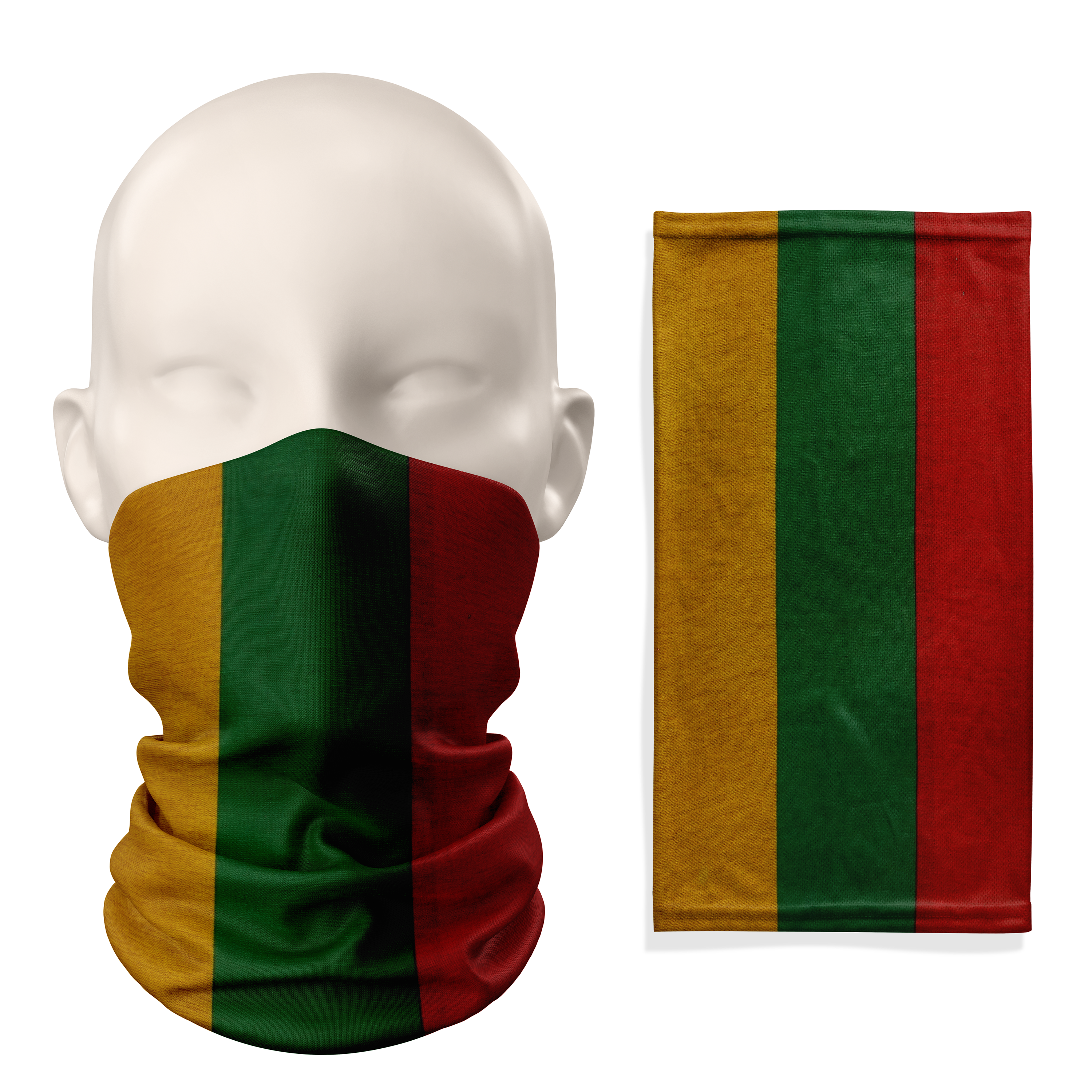 Pasamontañas con la bandera de Lituania – Mascarilla transpirable cubrecuello