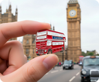 London Bus Pin Badge
