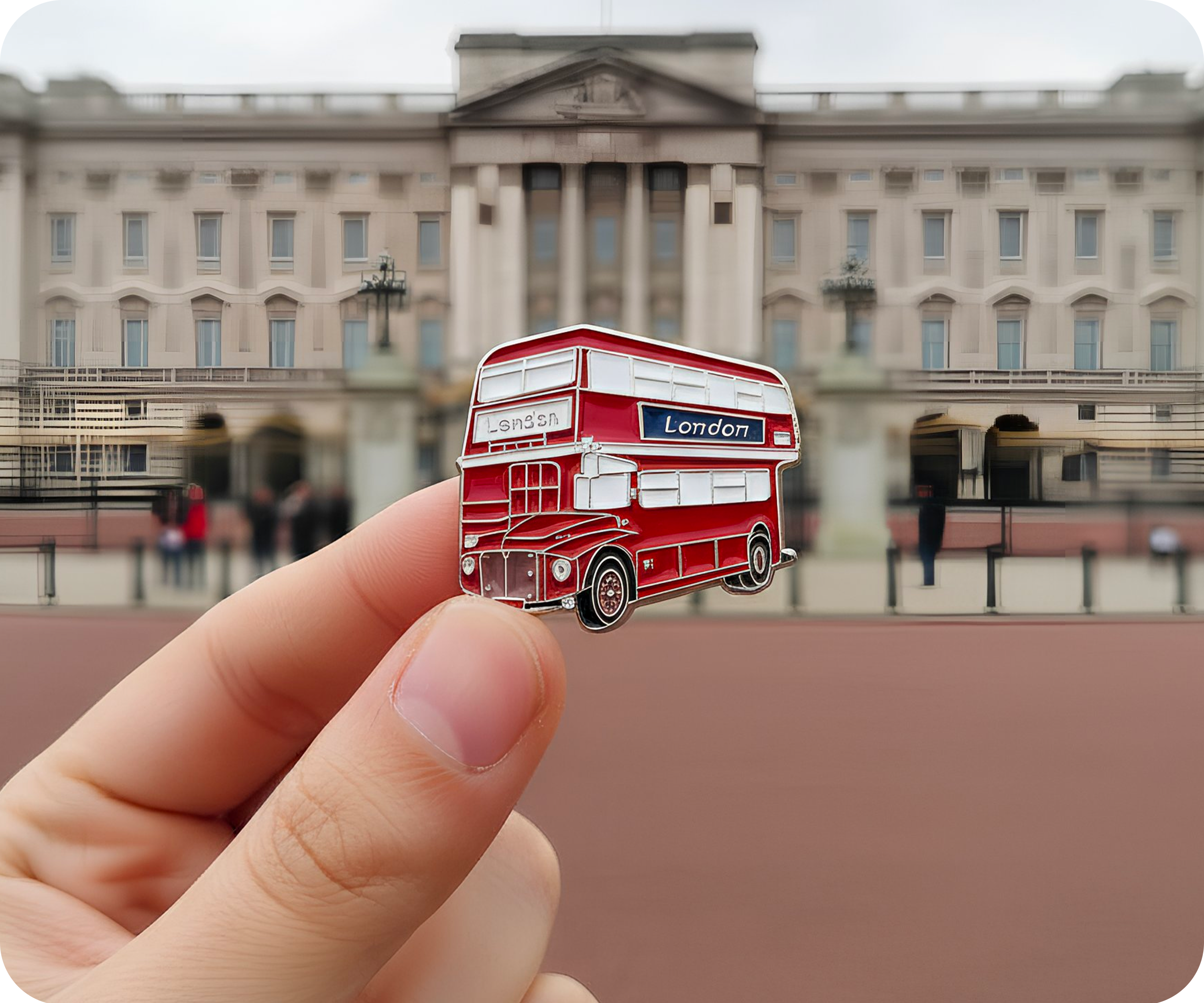 London Bus Pin Badge