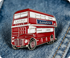 London Bus Pin Badge
