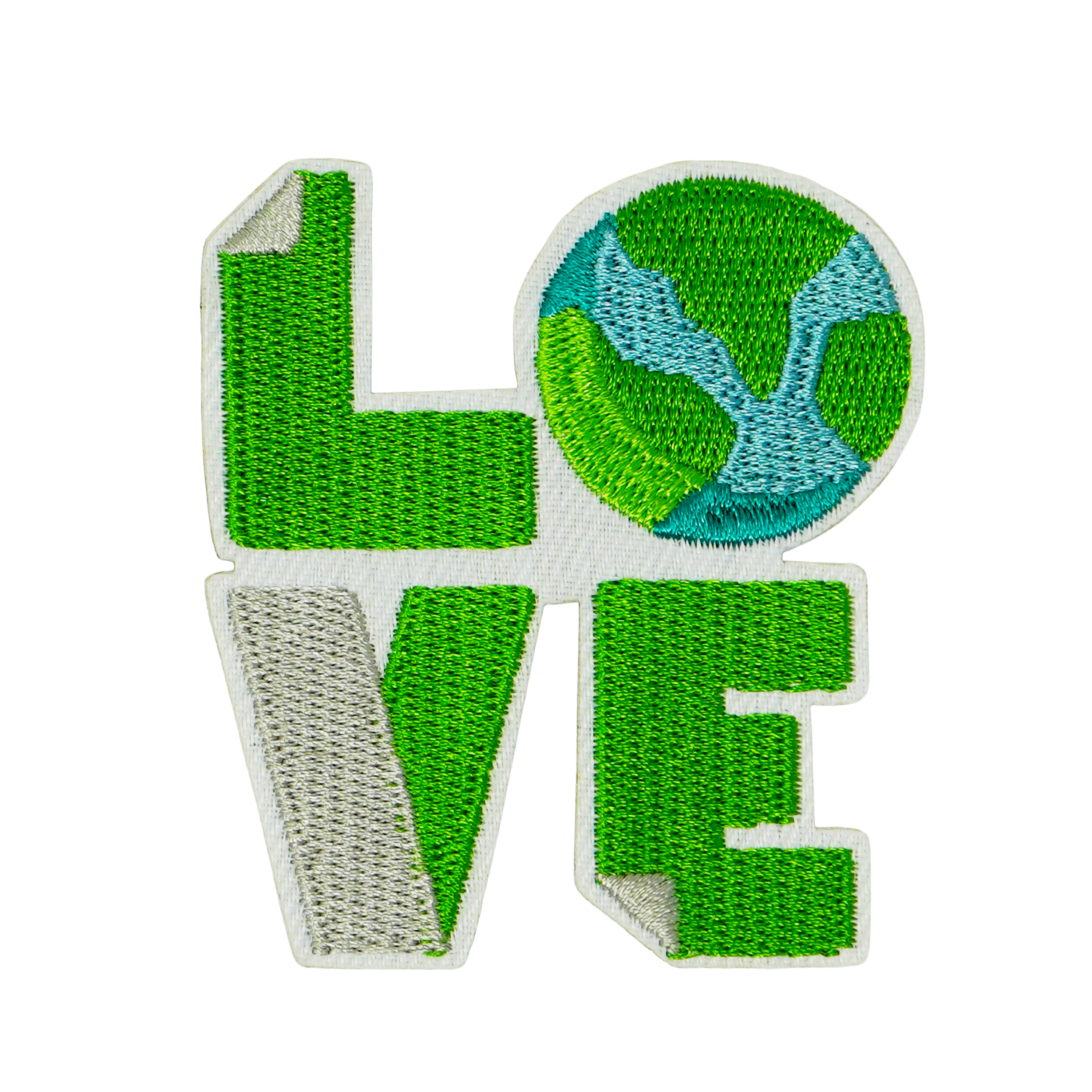 Love Earth Planet Climate Iron On Patch (6.5 x 5.5cm) Main image