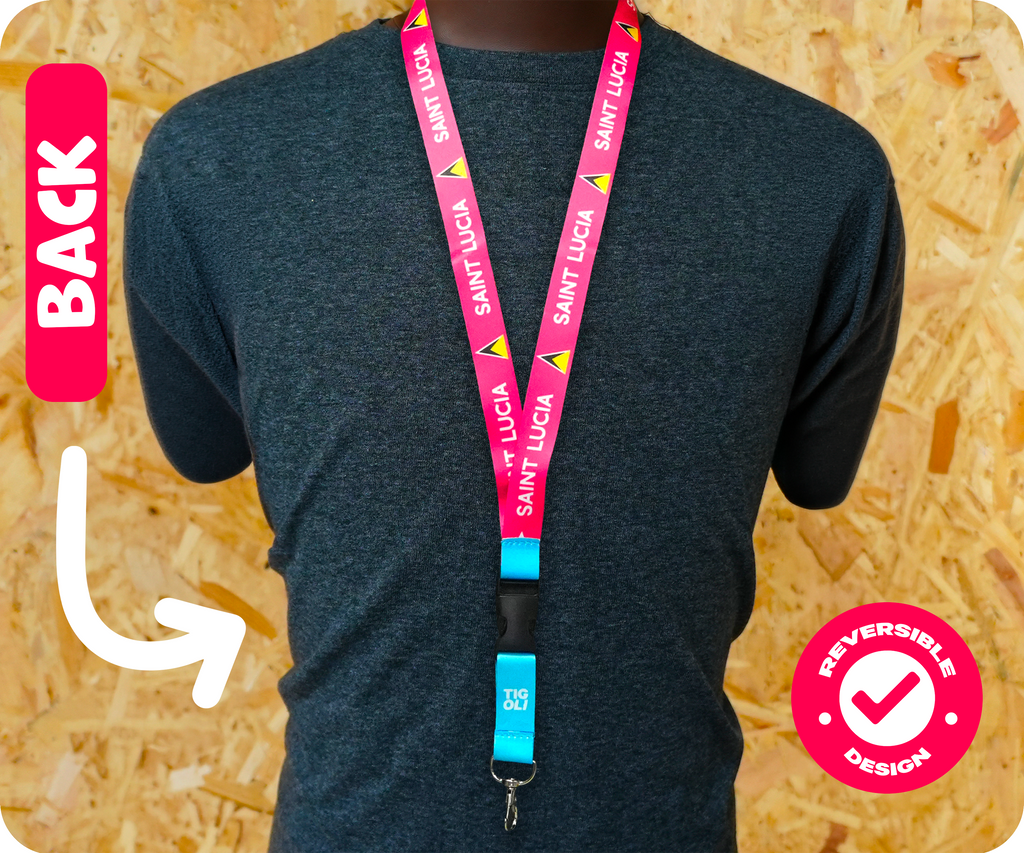 Saint Lucia Flag Lanyard