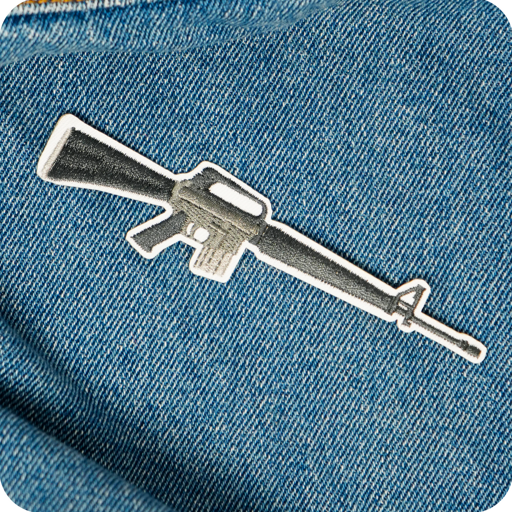 M16/M16A1 Rifle United States Army Iron On Patch (10 x 3.5cm)