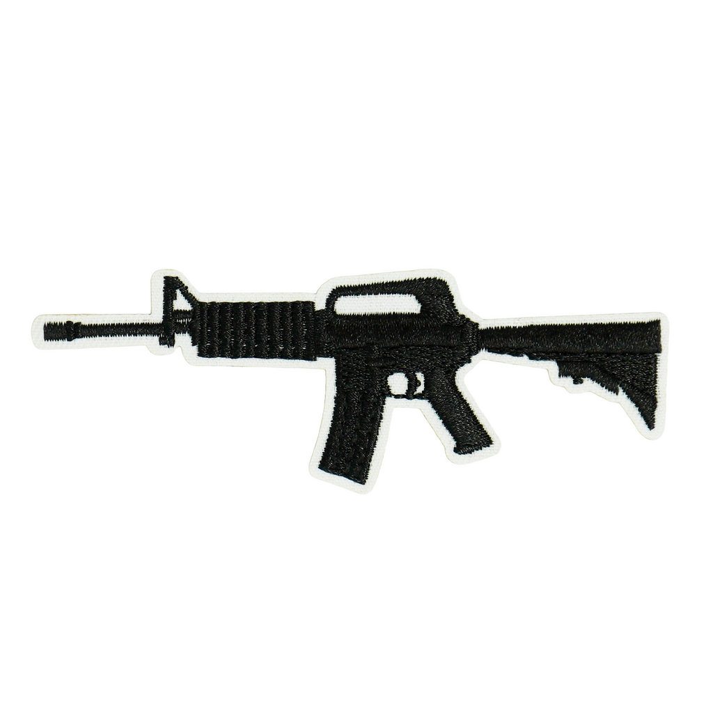 M4 Carbine Rifle Army Military Iron On Patch (12 x 2.8cm)