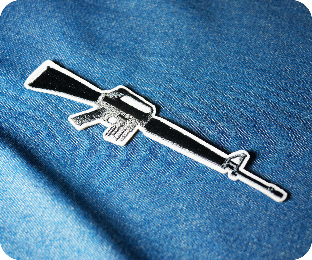 M16/M16A1 Rifle United States Army Iron On Patch (10 x 3.5cm)
