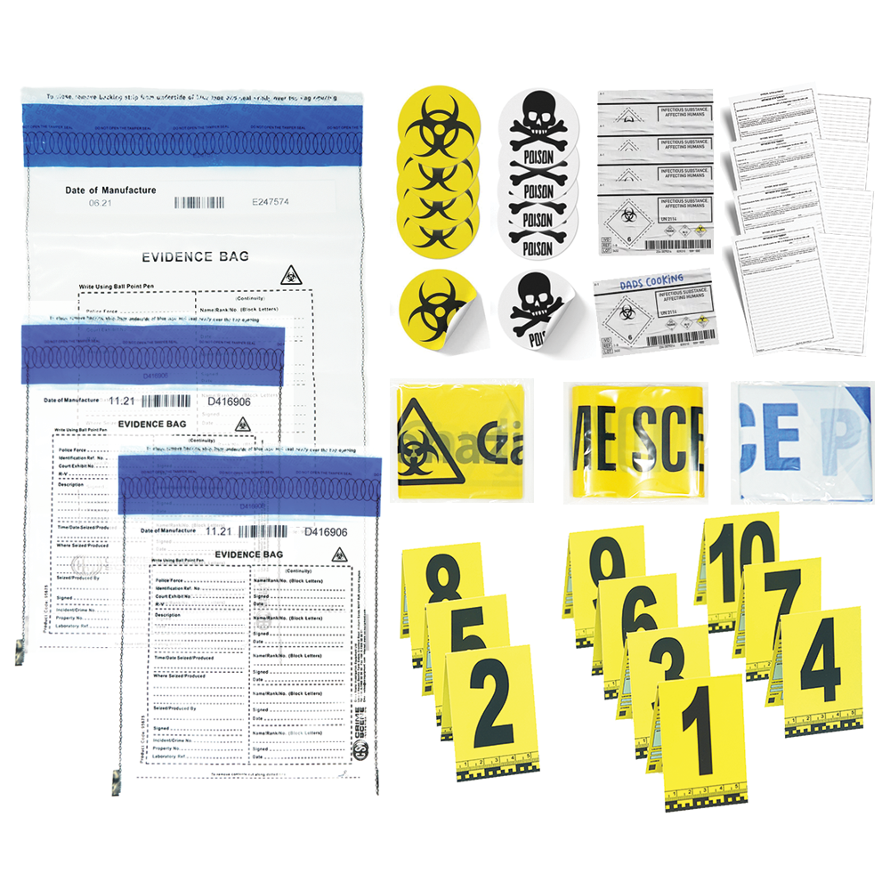 MEGA Kit de misterio de asesinato en la escena del crimen de CSI | Divertido juego de evidencia policial para fiestas de Halloween Imagen principal del producto