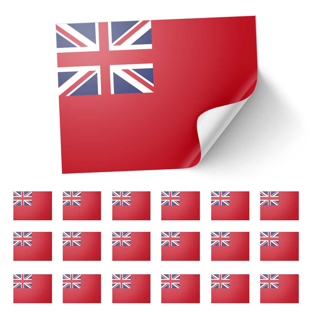 20 pegatinas con bandera de la marina mercante Imagen secundaria del producto