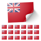 20 X Merchant Navy Flag Stickers