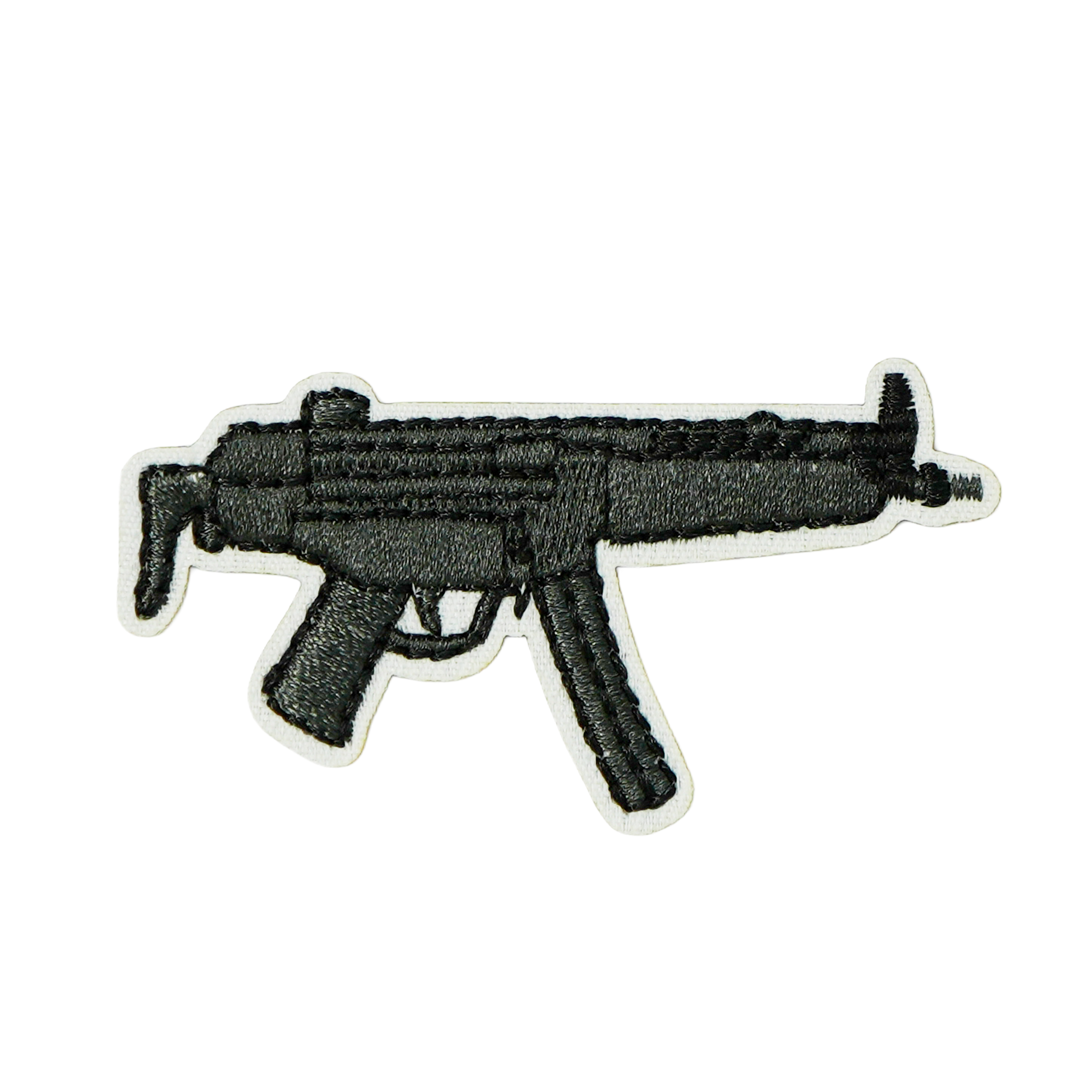H&K MP5 Sub Machine Gun Pistol Iron On Patch (6.8 x 3.2cm) Main image