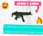 H&K MP5 Sub Machine Gun Pistol Iron On Patch (6.8 x 3.2cm)