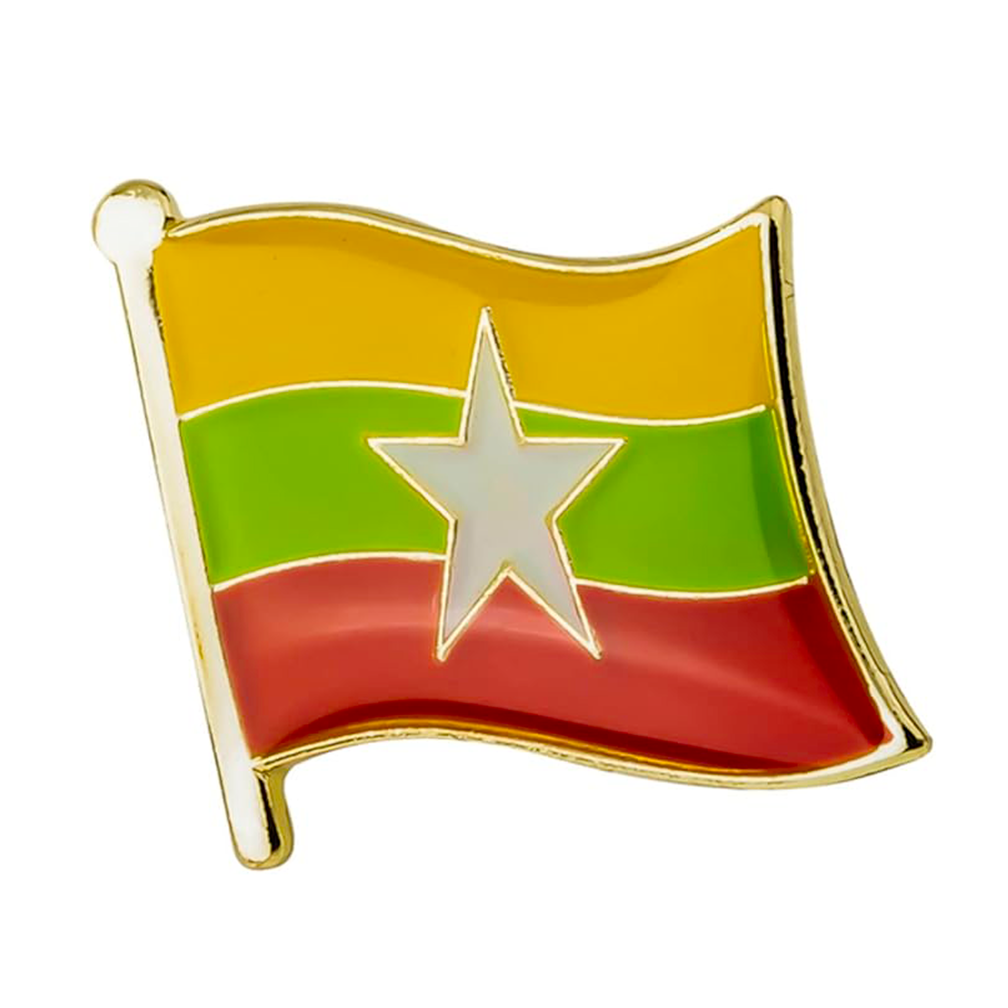 Myanmar Flag Pin Badge