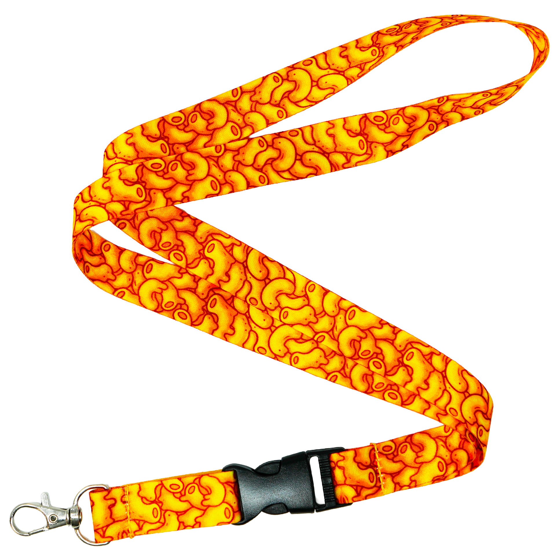 Mac' n Cheese Macaroni Pasta Food Fun Lanyard
