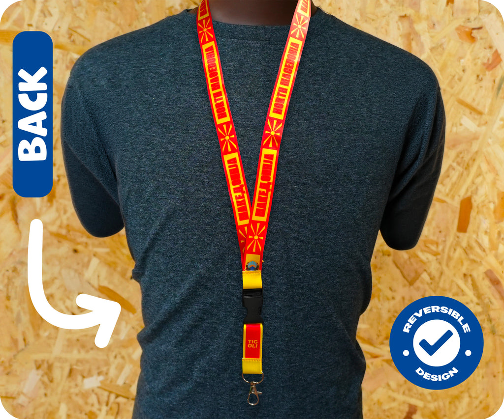 North Macedonia Flag Lanyard