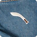 Kukri (Khukuri) Curved Knife Gurkhas of Nepal Iron On Patch (7.5 x 2cm)