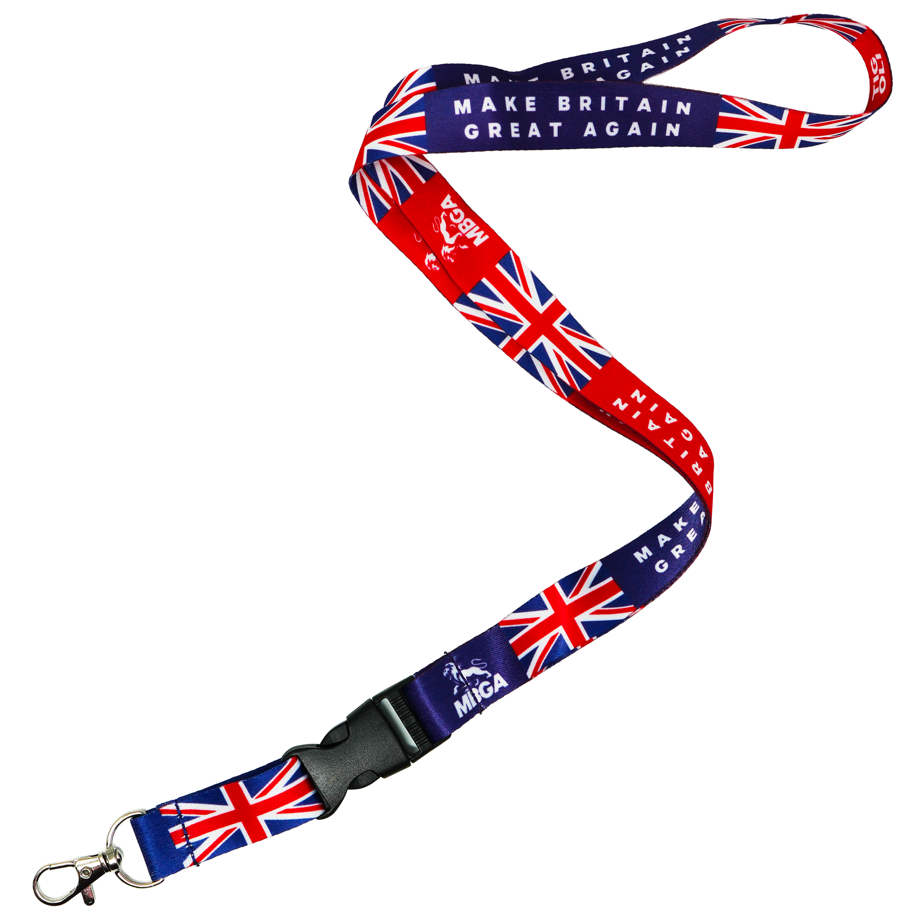 Make Britain Great Again Lanyard – Union Jack Flag Neck Strap Main image