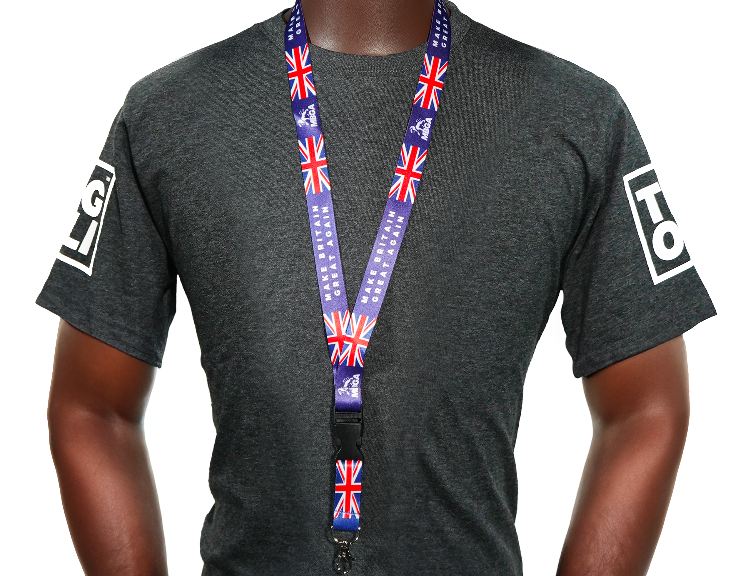 Make Britain Great Again Lanyard – Union Jack Flag Neck Strap Secondary image