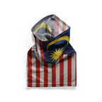 Snood de la bandera de Malasia Jalur Gemilang – Cubrecara transpirable tipo braga de cuello