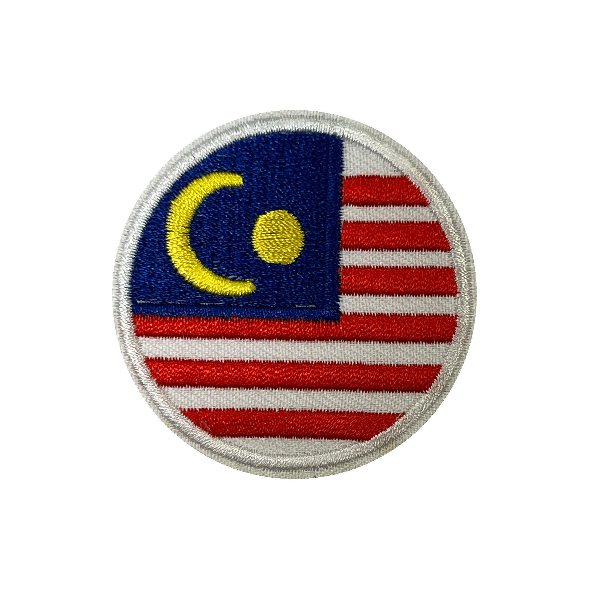 Malaysia Round Embroidery Patch (5cm) Main image