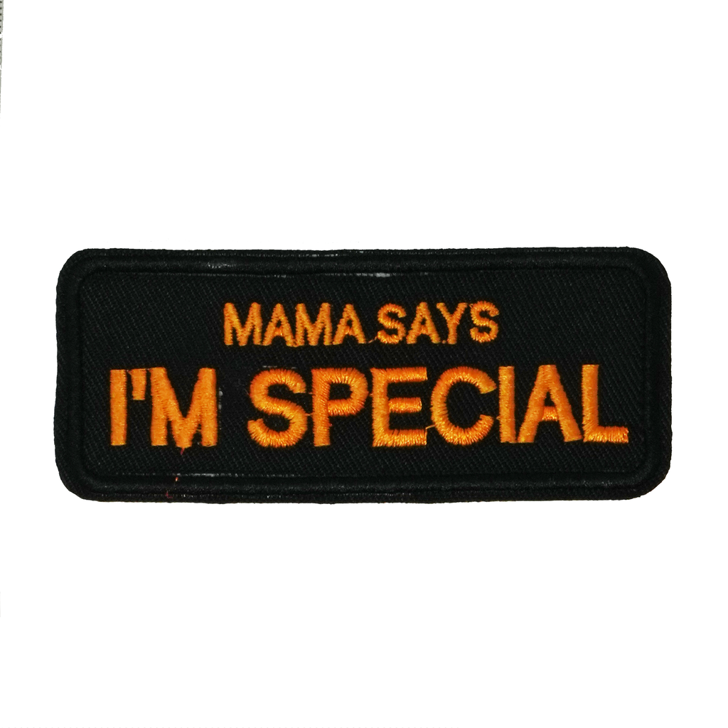 Parche termoadhesivo "Mamá dice que soy especial" (10 x 4 cm)