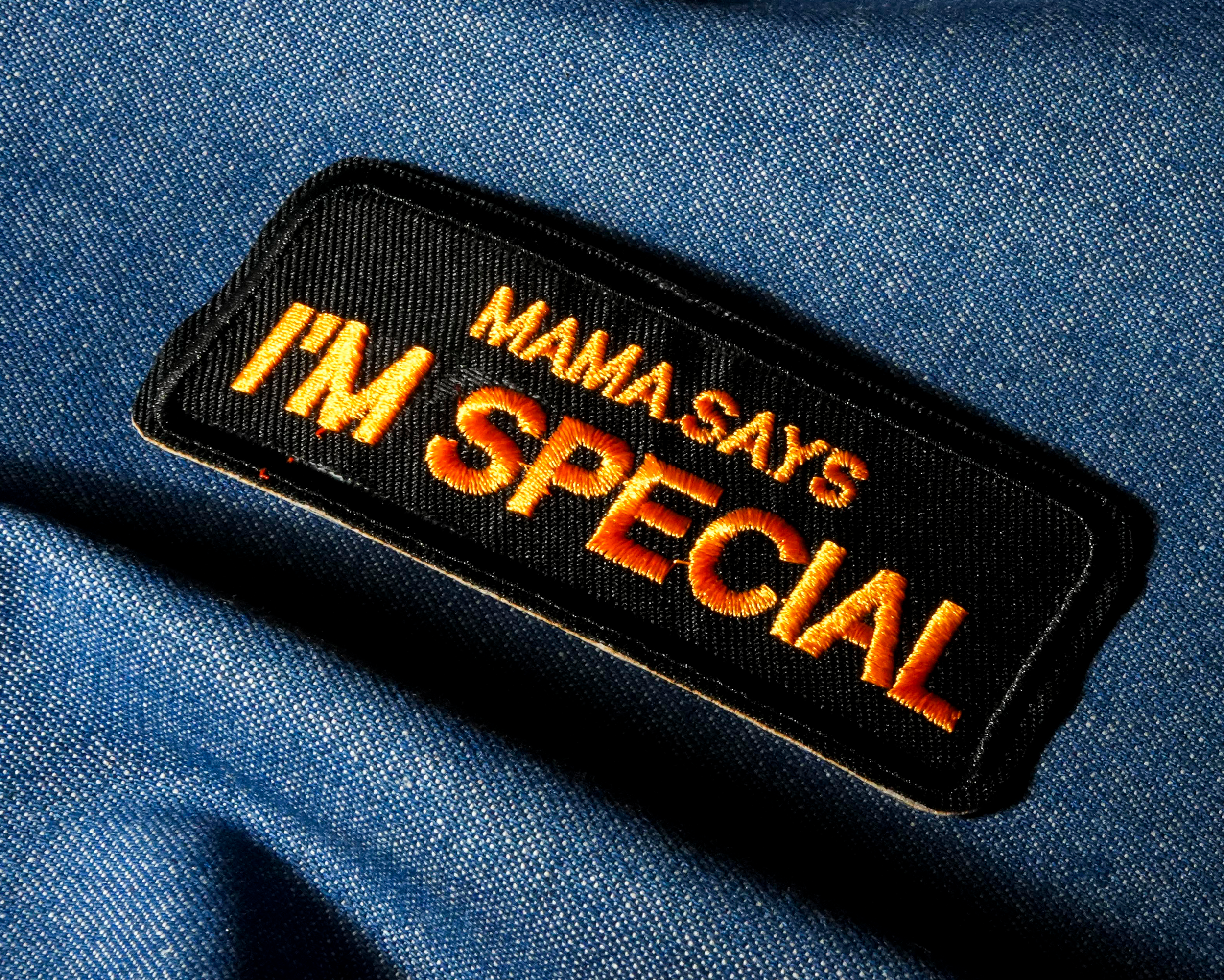 Mama Says I'm Special Patch Iron On (10 x 4cm) Secondary image