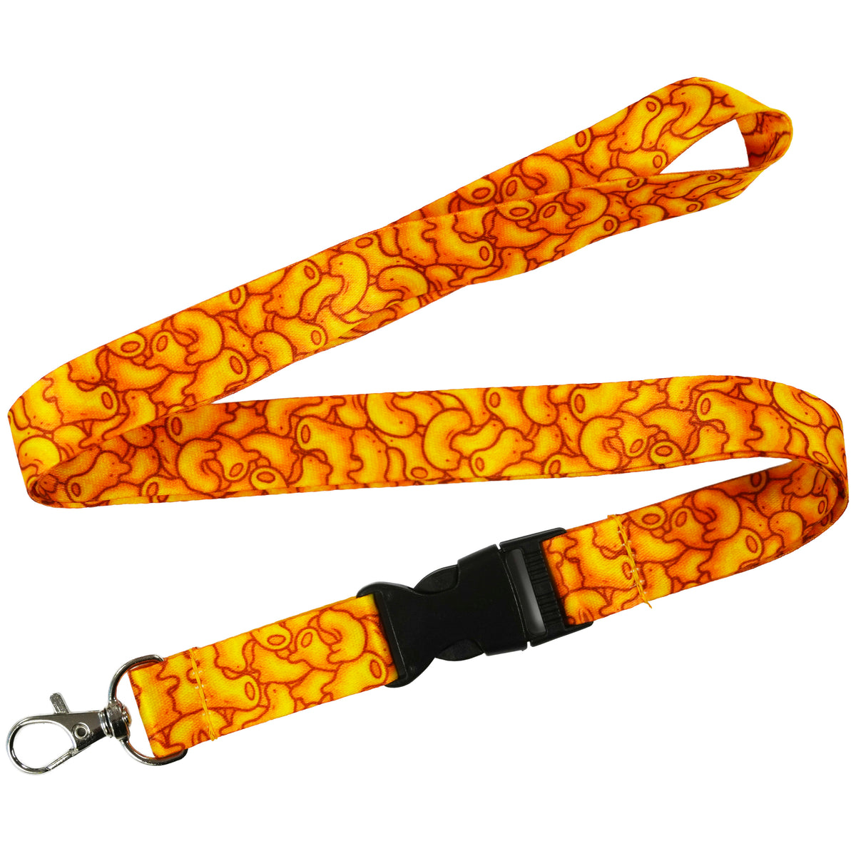 Mac' n Cheese Macaroni Pasta Food Fun Lanyard