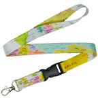 World Map Geography Globe Lanyard