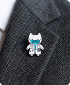 Doctor Cat Enamel Pin Badge