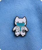 Doctor Cat Enamel Pin Badge