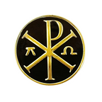 Chi Rho (☧) Pin Badge