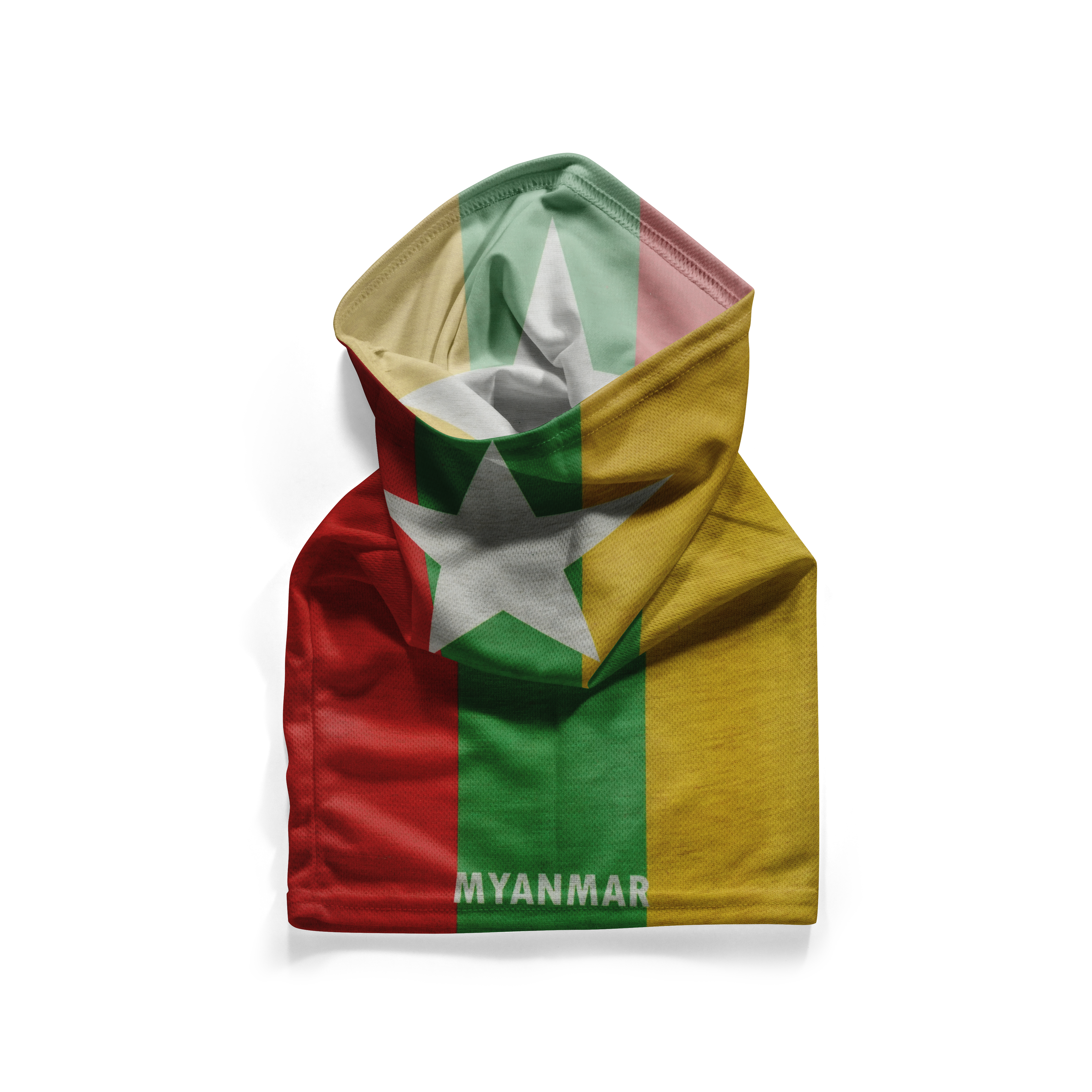 Myanmar Flag Snood  – Breathable Mask Neck Gaiter Face Covering Secondary image