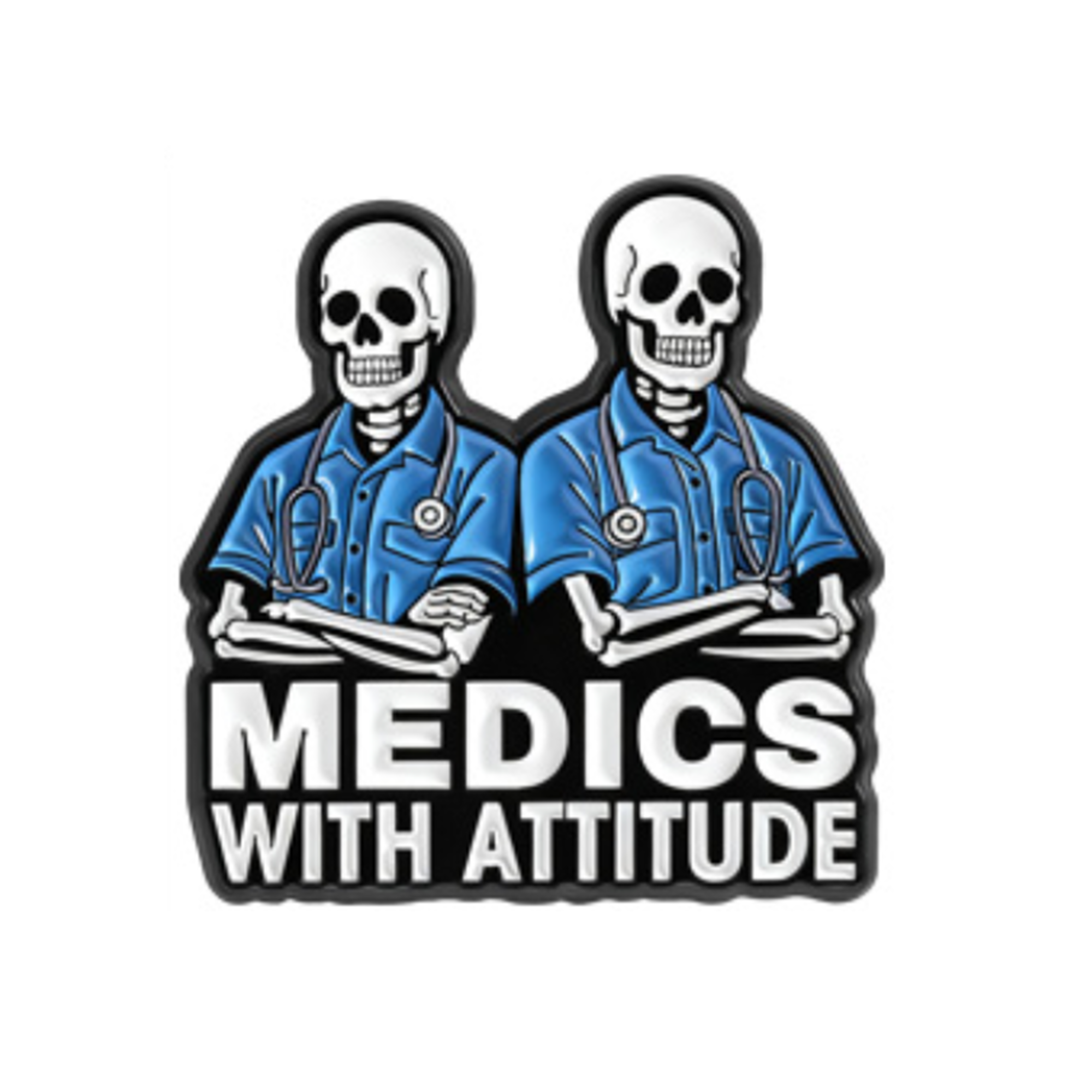 Insignia de pin de médico de Medics With Attitude Imagen principal del producto