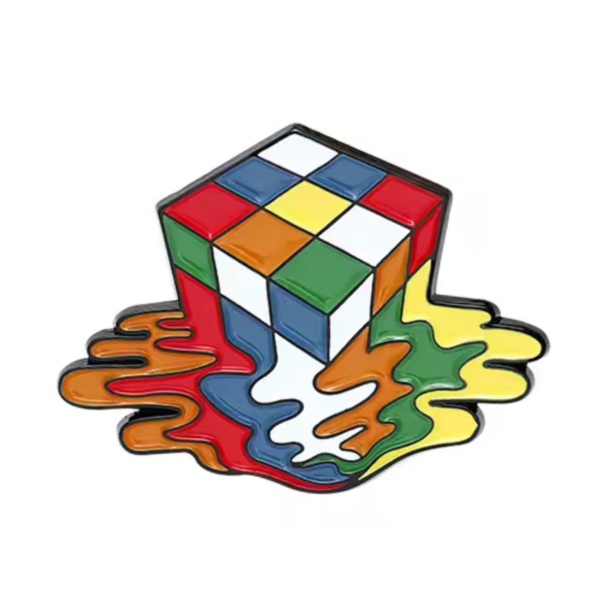 Insignia de cubo mágico derretido Imagen principal del producto