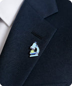 Microscope Science Enamel Pin Badge