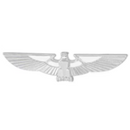 United States Pilot Air Force Silver Pin Badge