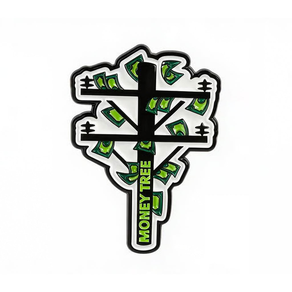 Money Tree Enamel Pin Badge