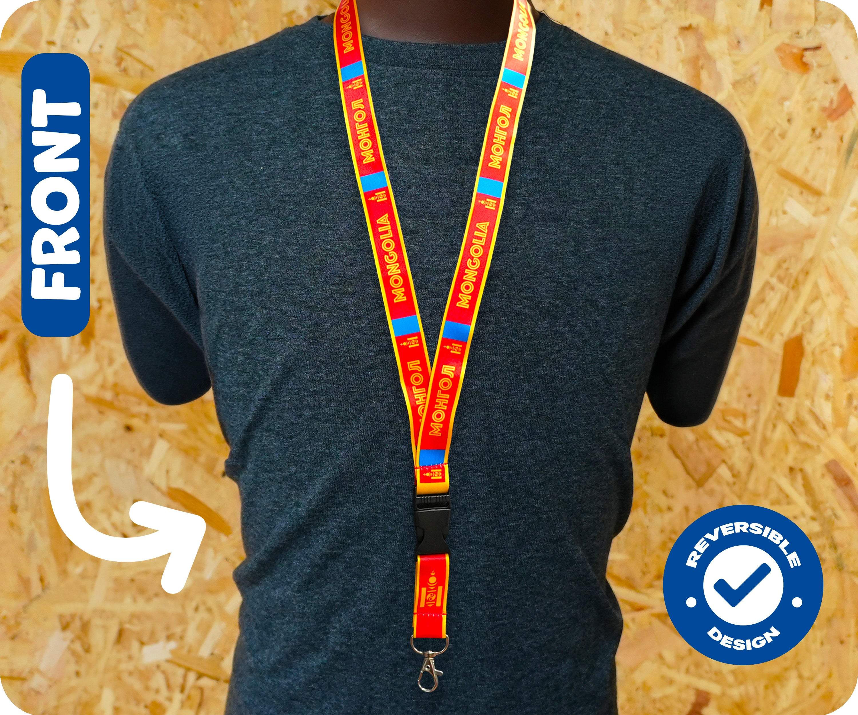 Mongolia Flag Lanyard Secondary image