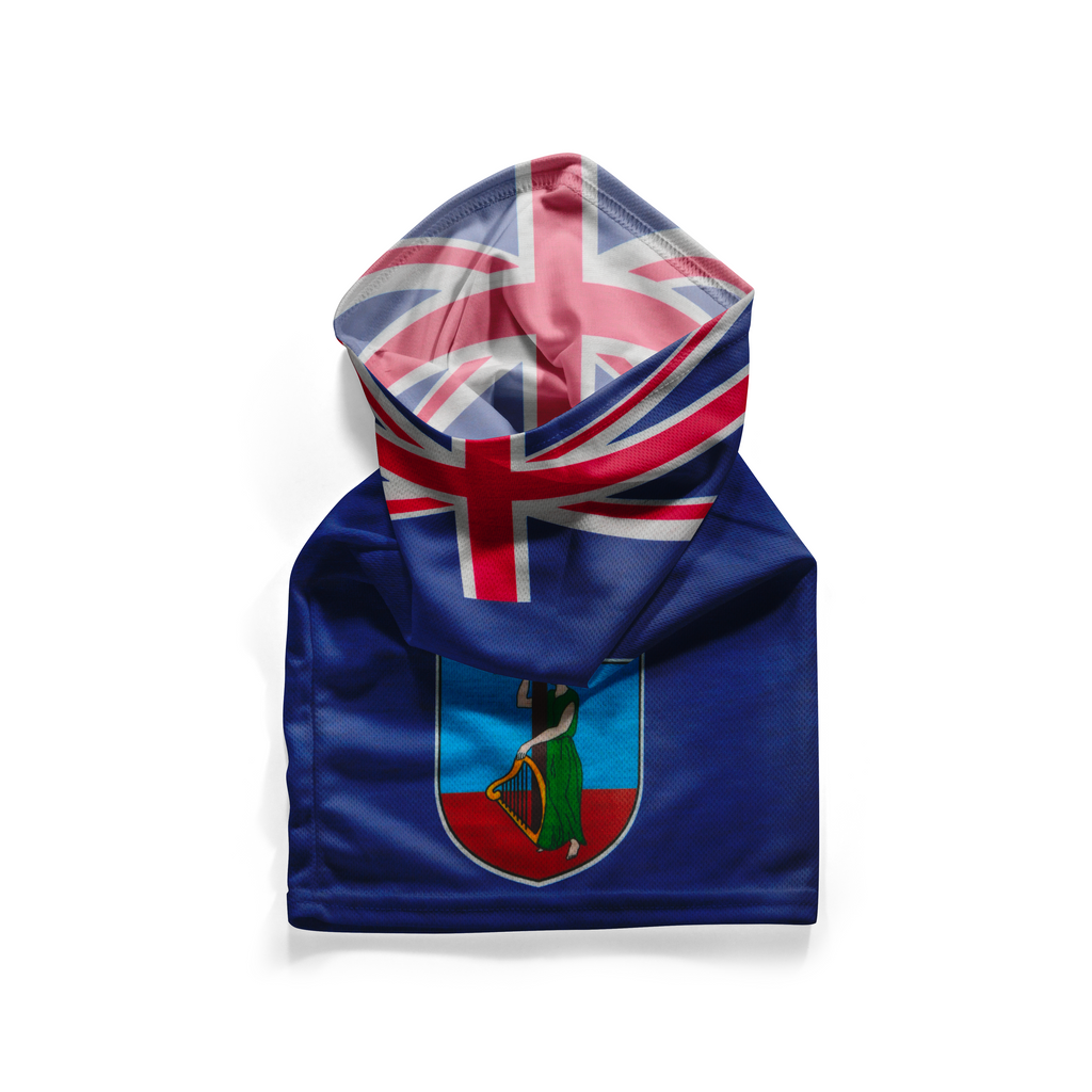 Snood con la bandera de Montserrat – Mascarilla transpirable, cubrecuello