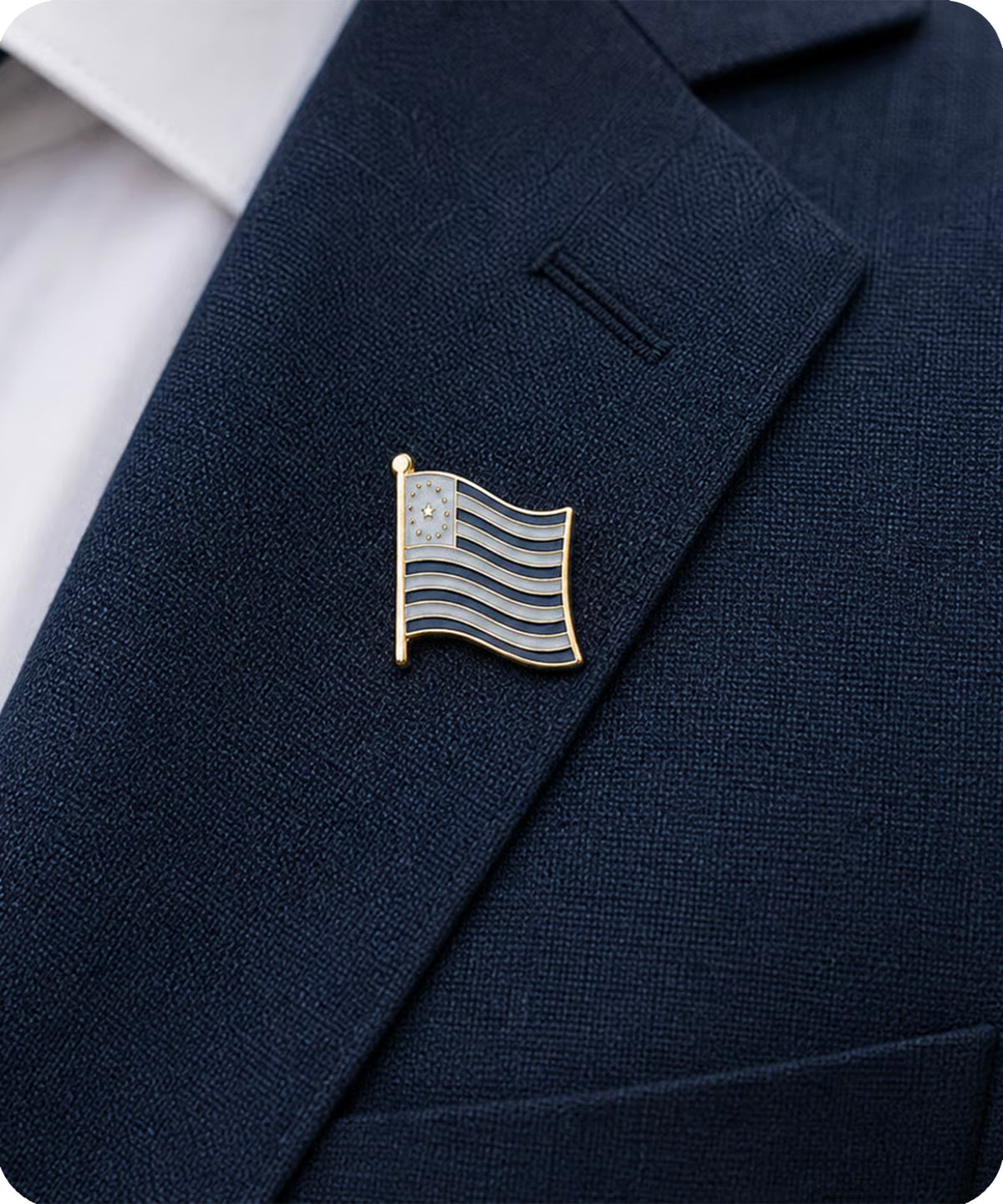 Deseret Mormon Pioneer LDS Flag Pin Badge