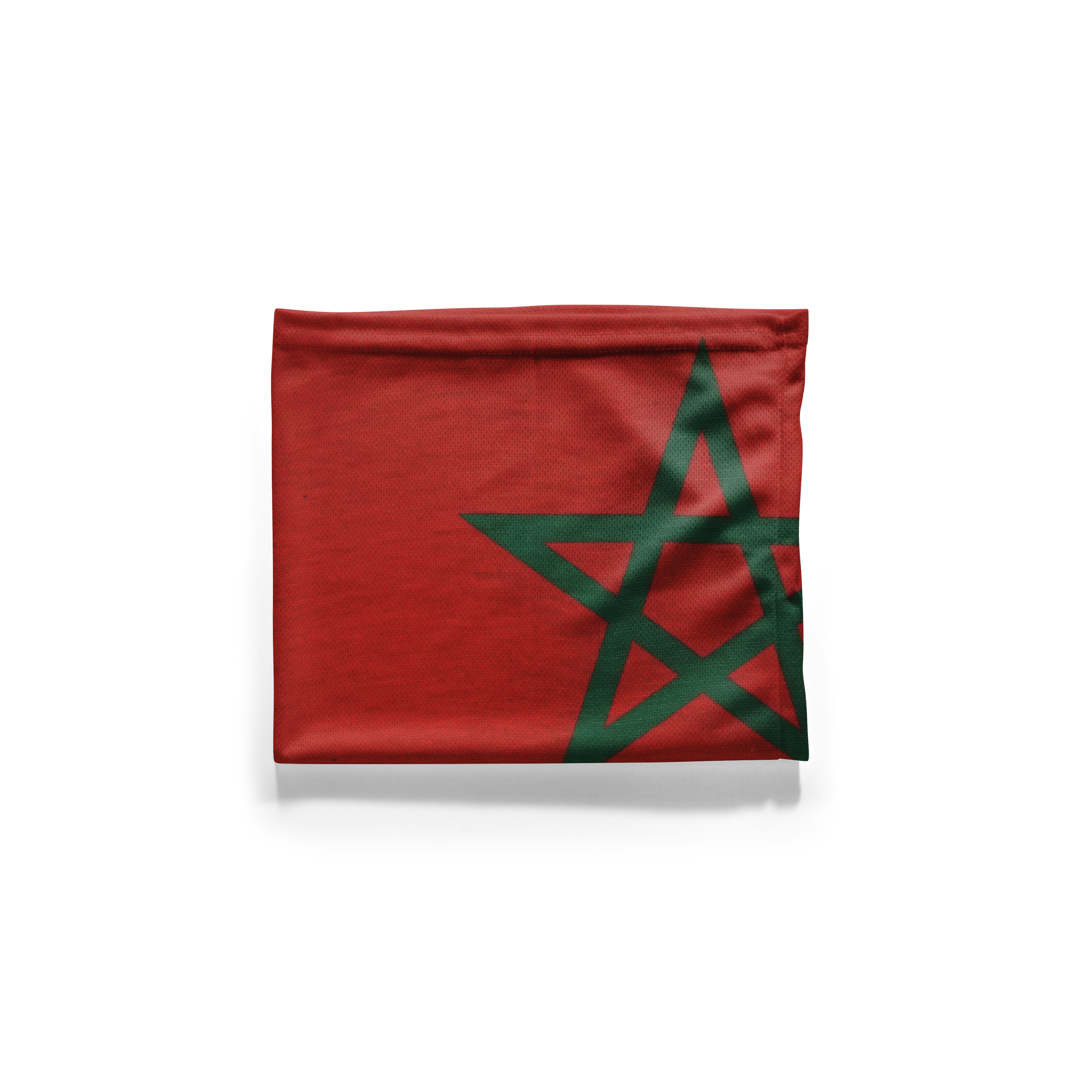 Pasamontañas con la bandera de Marruecos – Mascarilla transpirable para cuello